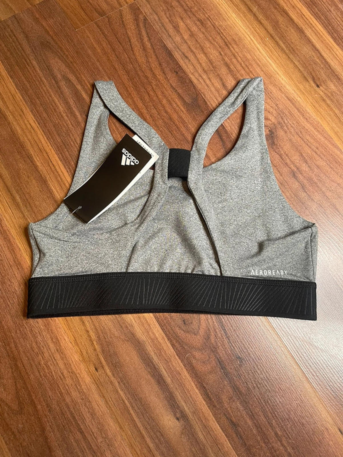 Adidas aeroready training sport bra grey size 13-14y