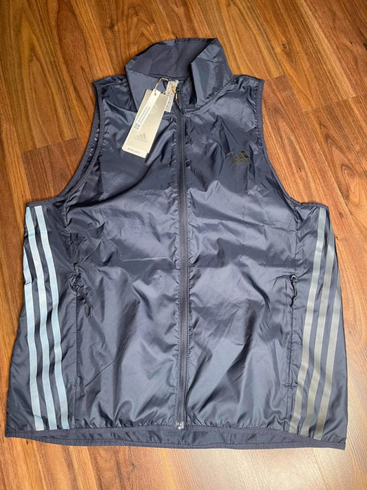 adidas Women Run Icon 3-Stripes Running Wind Vest  size M