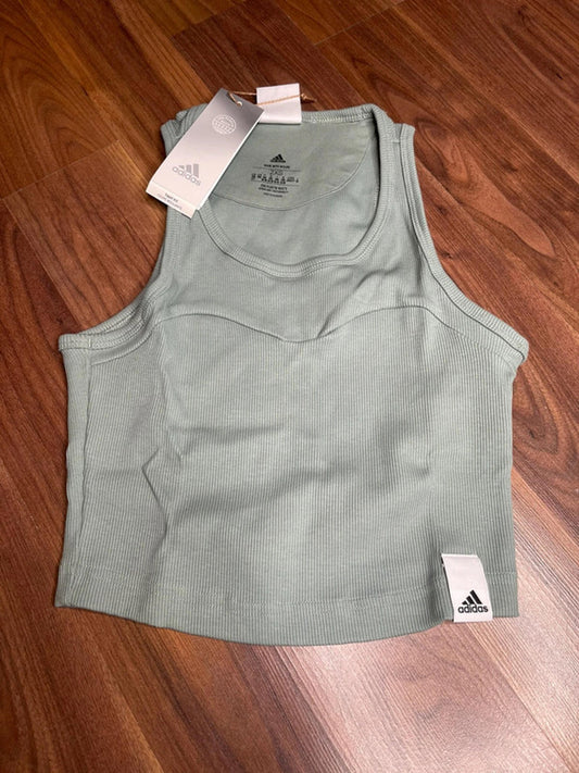 Adidas rib tank women T-shirt  size 2XS