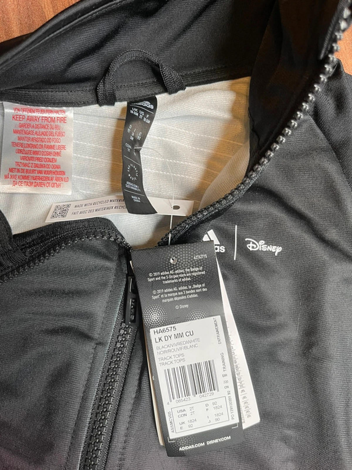 Adidas Disney Mickey Mouse fleece size 18-24M