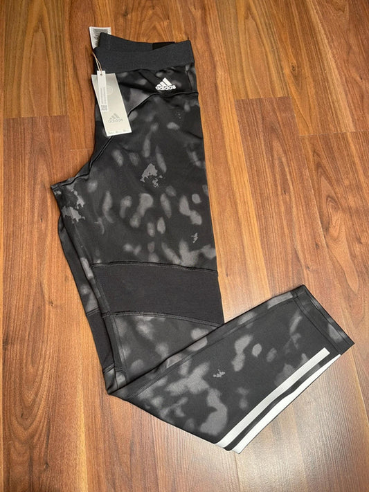 Adidas hyper glam printed 7/8 leggings women tight fit size M