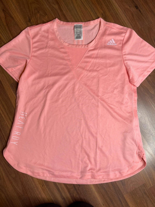 Adidas training 3 stripes heat.dry women T-shirt size XL