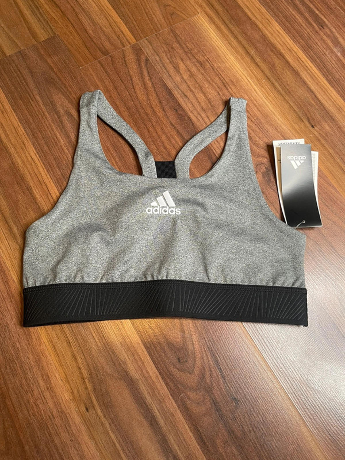 Adidas aeroready training sport bra grey size 13-14y