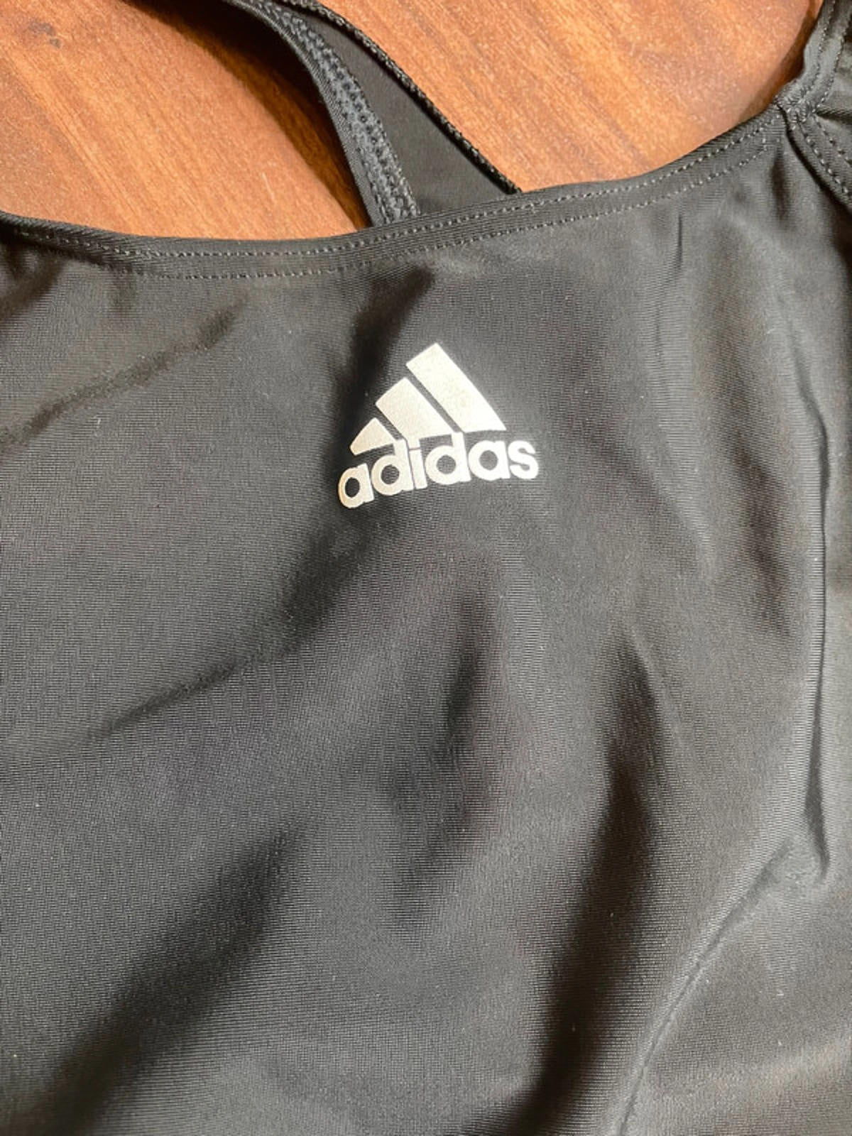 Adidas essence core 3 stripes swim/training bra size 38’