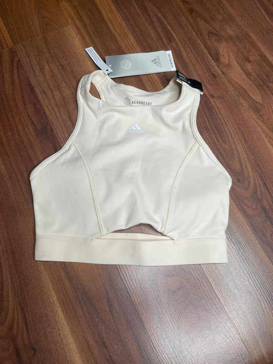 Adidas cream sport bra for women size 2XS