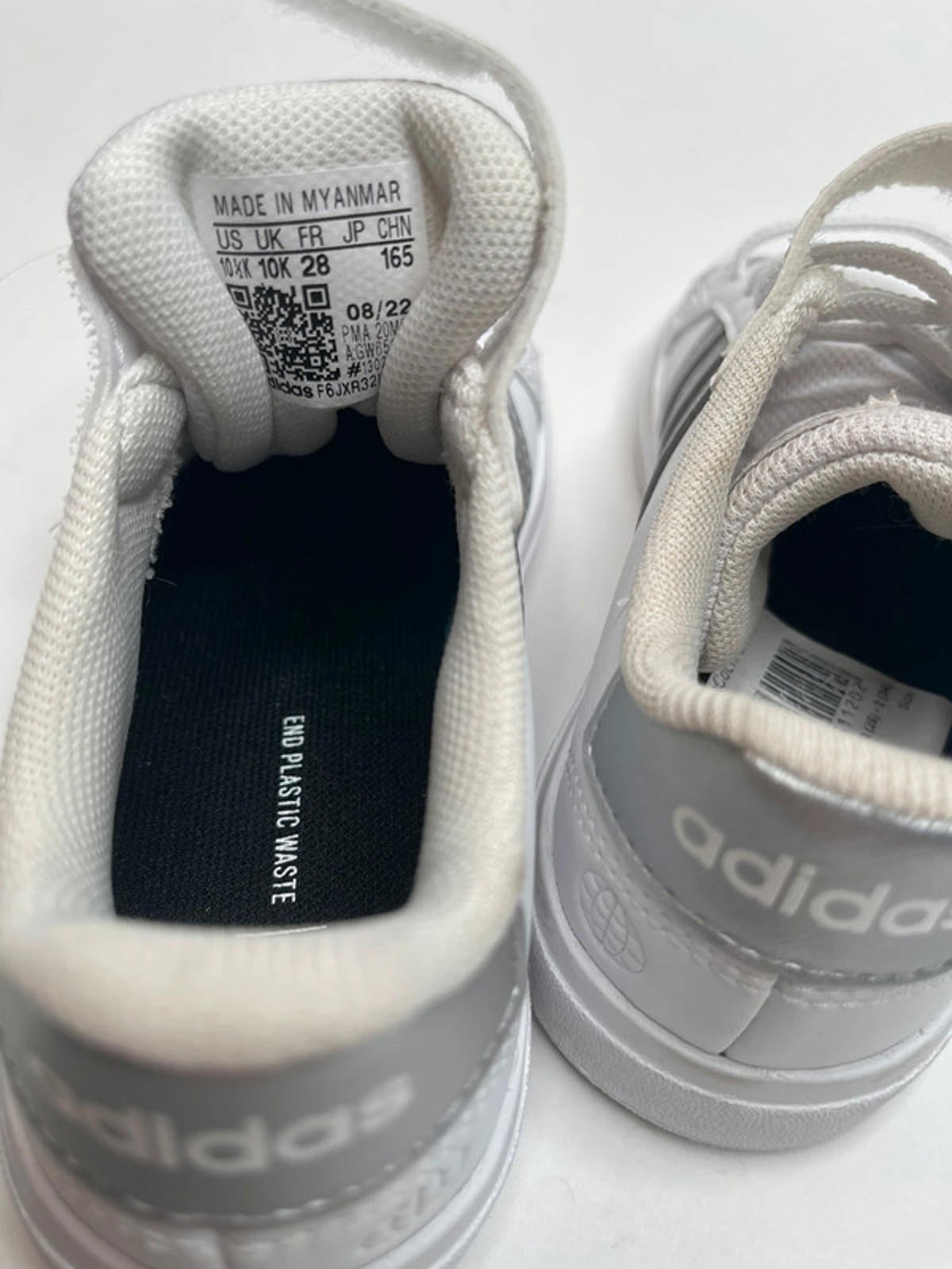adidas Grand Court Trainers Child Girls size 10k