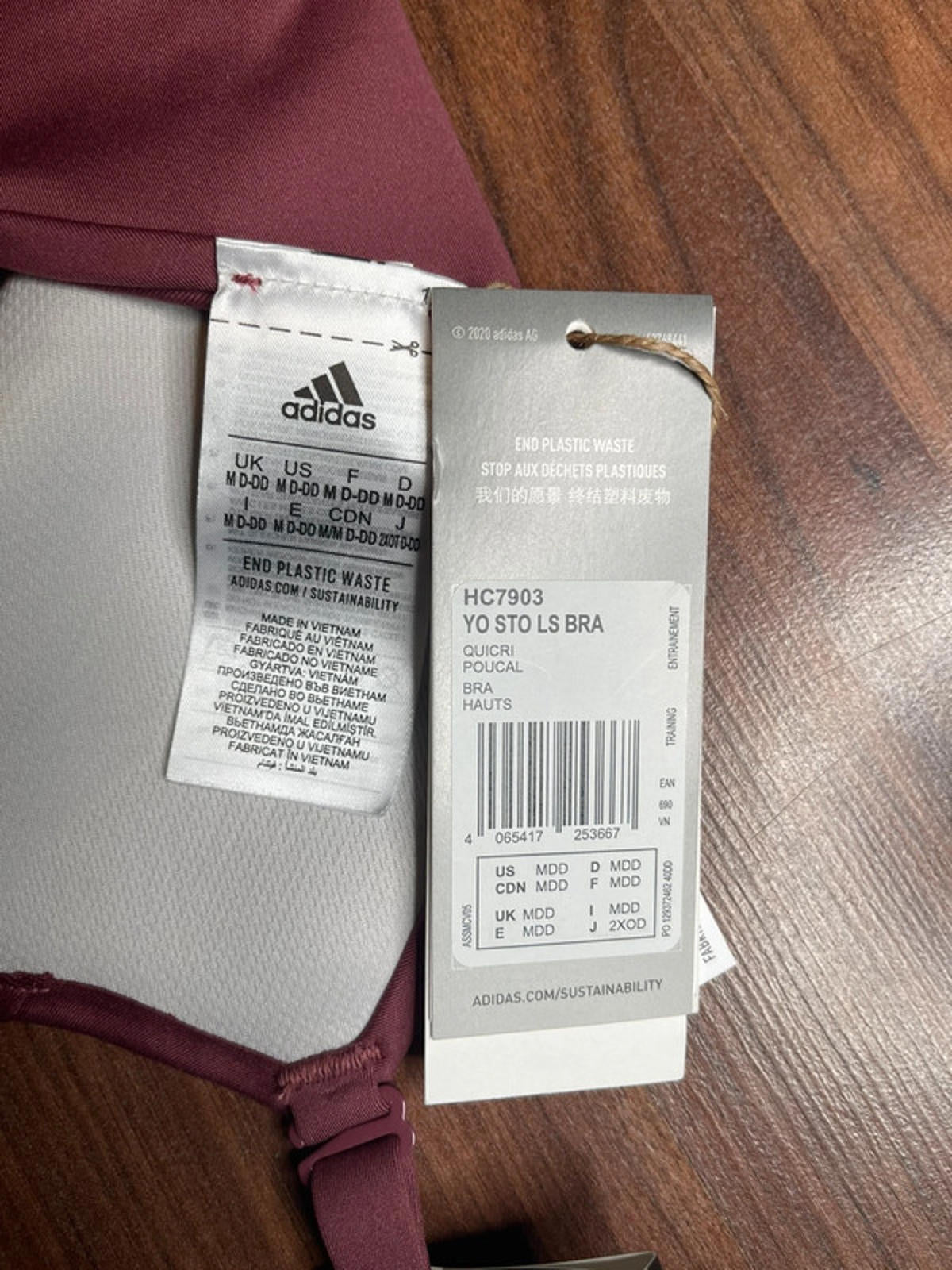 adidas Yoga Light-Support Bra Sports Womens size M